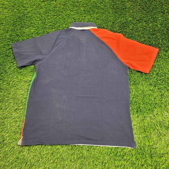 Tommy-Hilfiger Polo Shirt Large 22x27 Blue - Picture 2 of 16